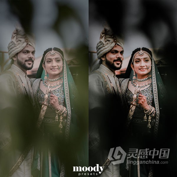 情绪电影婚礼跟拍Lightroom预设 Moody Presets - Moody Rich Presets  灵感中国网 www.lingganchina.com