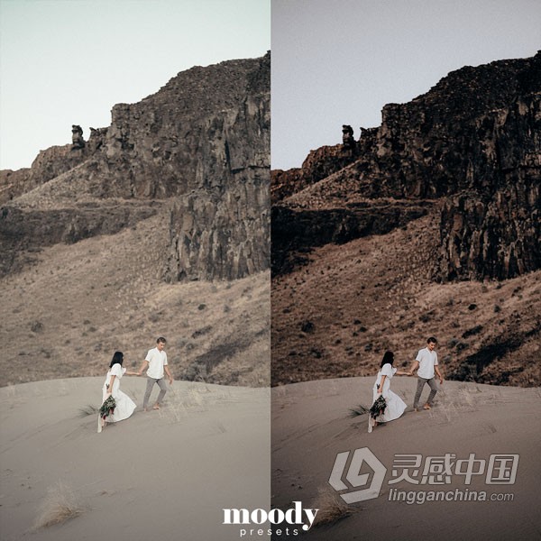 情绪电影婚礼跟拍Lightroom预设 Moody Presets - Moody Rich Presets  灵感中国网 www.lingganchina.com