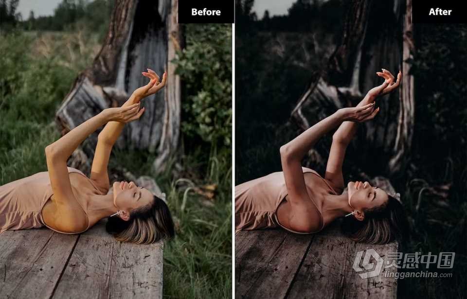 旅拍露营休闲电影人像Lightroom预设 6 Relax Shaded Lightroom Presets  灵感中国网 www.lingganchina.com