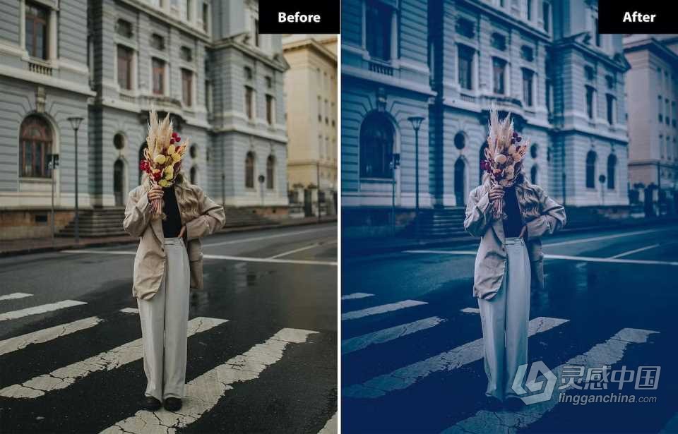 蓝调情绪电影人像Lightroom预设 Warm Blue Lightroom Presets  灵感中国网 www.lingganchina.com