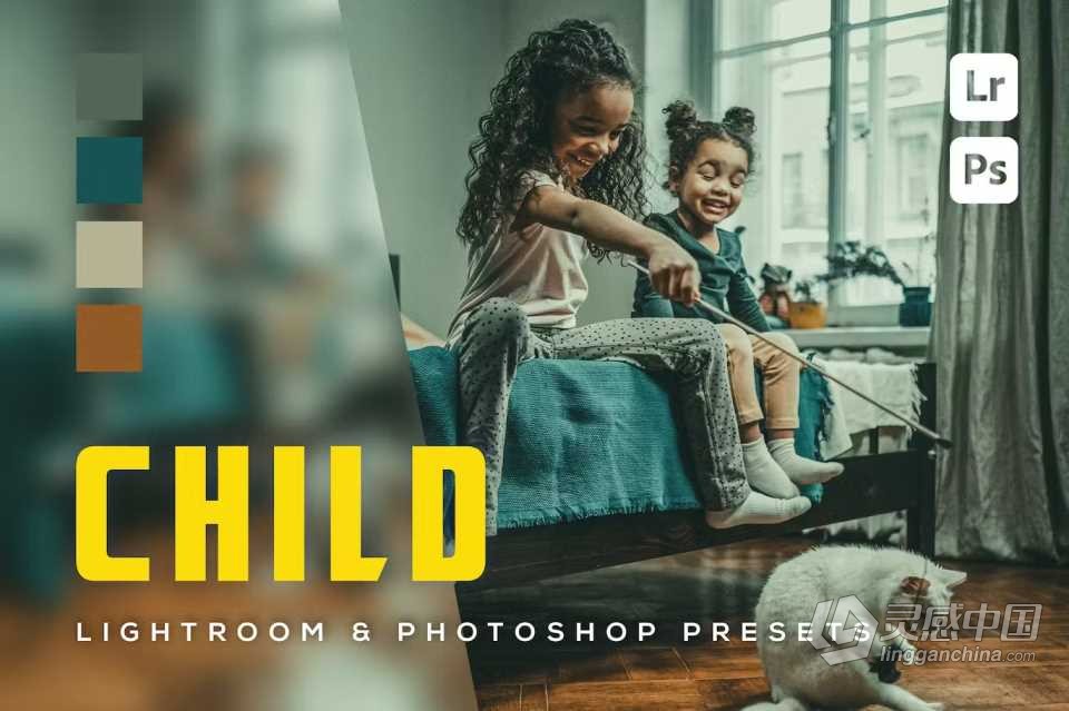 家庭儿童电影人像Lightroom预设 6 Child Lightroom Presets  灵感中国网 www.lingganchina.com