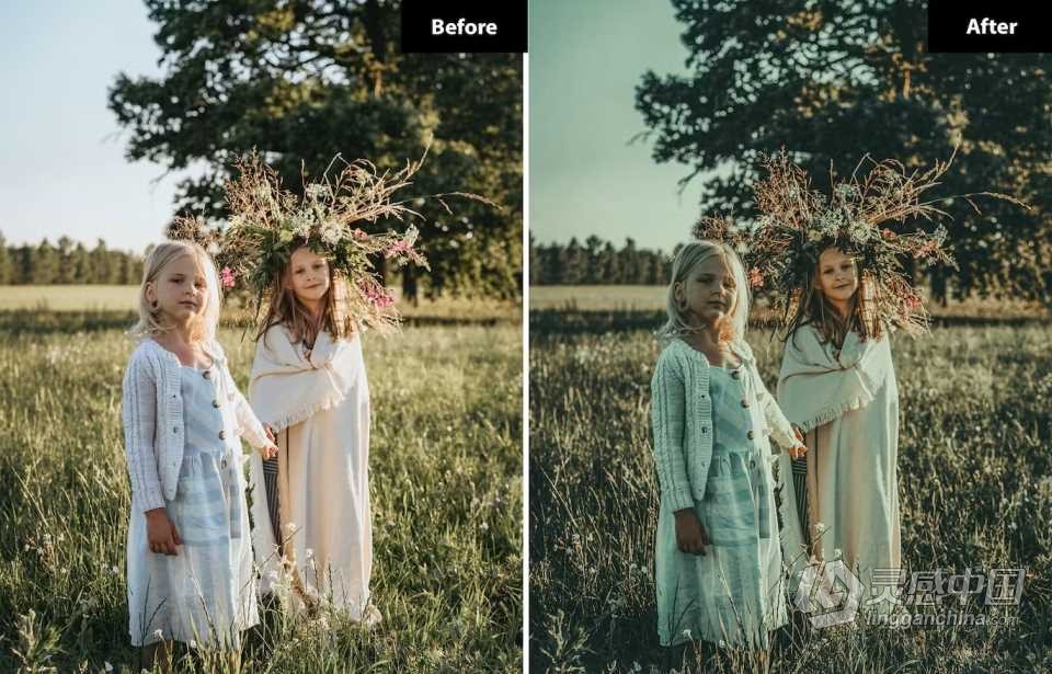家庭儿童电影人像Lightroom预设 6 Child Lightroom Presets  灵感中国网 www.lingganchina.com