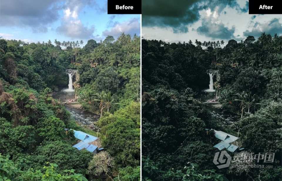 大疆无人机电影风光Lightroom预设 6 Drone Matte Lightroom Presets  灵感中国网 www.lingganchina.com