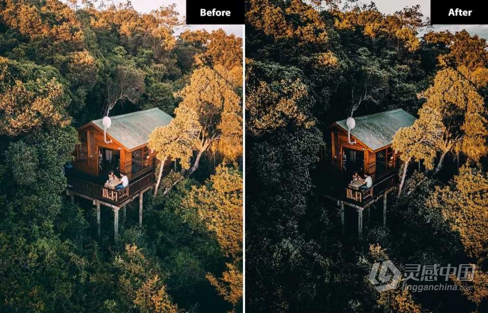 大疆无人机电影风光Lightroom预设 6 Drone Matte Lightroom Presets  灵感中国网 www.lingganchina.com
