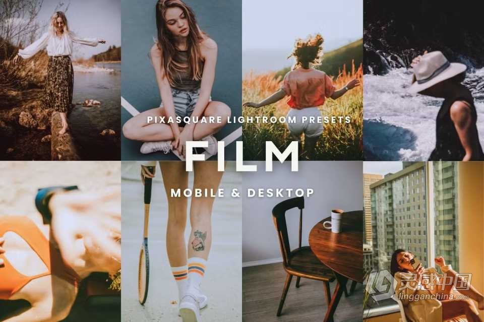 INS网红风格胶片人像Lightroom预设 Film Lightroom Presets  灵感中国网 www.lingganchina.com