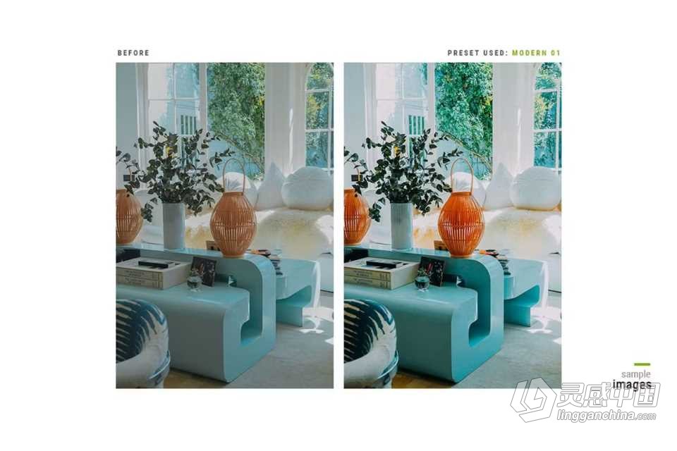 完美室内摄影后期调色Lightroom预设 Interior Design – Actions &amp; Presets  灵感中国网 www.lingganchina.com