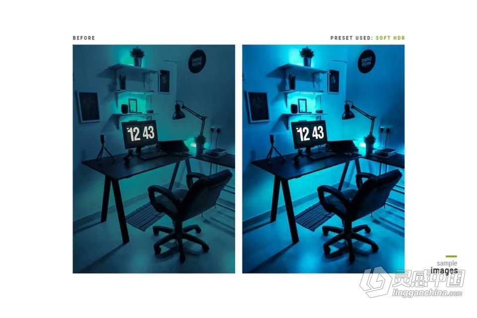 完美室内摄影后期调色Lightroom预设 Interior Design – Actions &amp; Presets  灵感中国网 www.lingganchina.com
