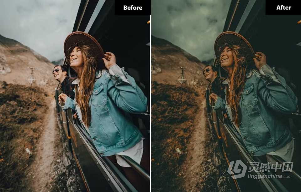 情绪电影人像Lightroom预设 Light and Brown Lightroom Presets  灵感中国网 www.lingganchina.com
