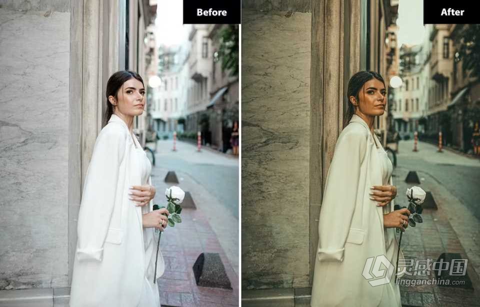 情绪电影人像Lightroom预设 Light and Brown Lightroom Presets  灵感中国网 www.lingganchina.com