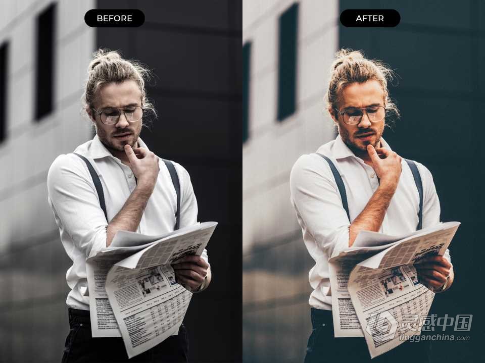 高端电影胶片人像Lightroom预设 10 Cinematic Lightroom Presets  灵感中国网 www.lingganchina.com