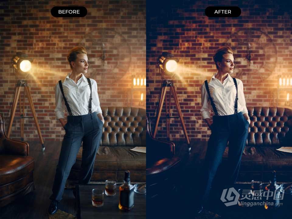 高端电影胶片人像Lightroom预设 10 Cinematic Lightroom Presets  灵感中国网 www.lingganchina.com