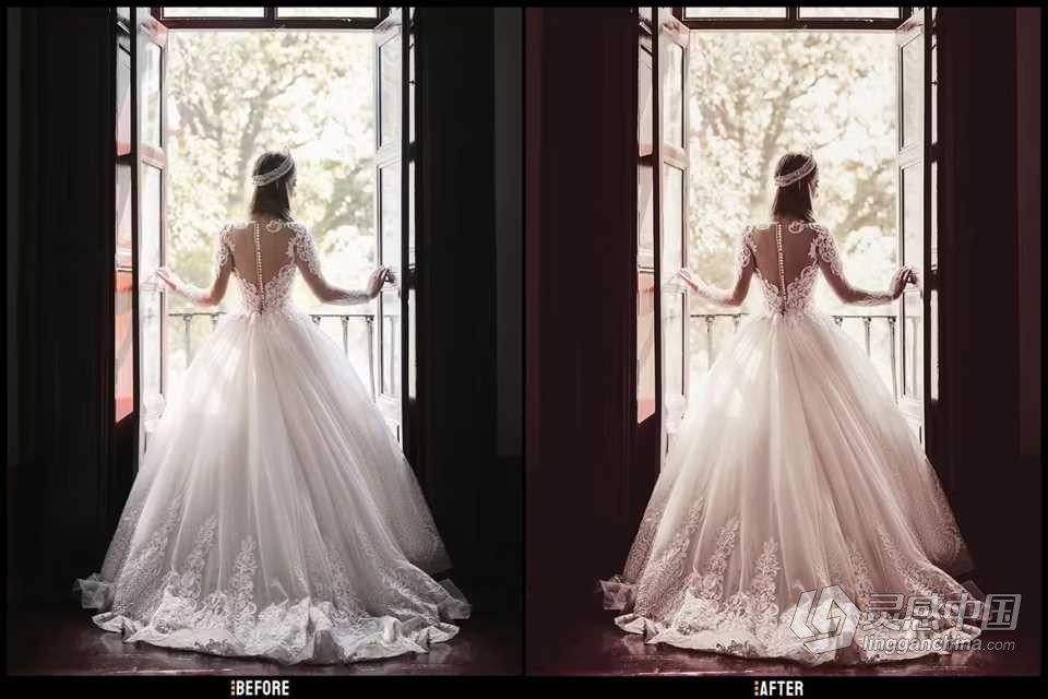 旅拍电影婚礼调色Lightroom预设 Wedding–Desktop and Mobile Presets  灵感中国网 www.lingganchina.com