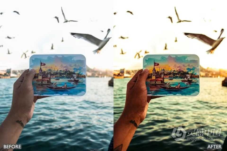 青橙色电影旅行Lightroom预设 Orange &amp; Teal Cinematic Travel Lightroom Presets  灵感中国网 www.lingganchina.com