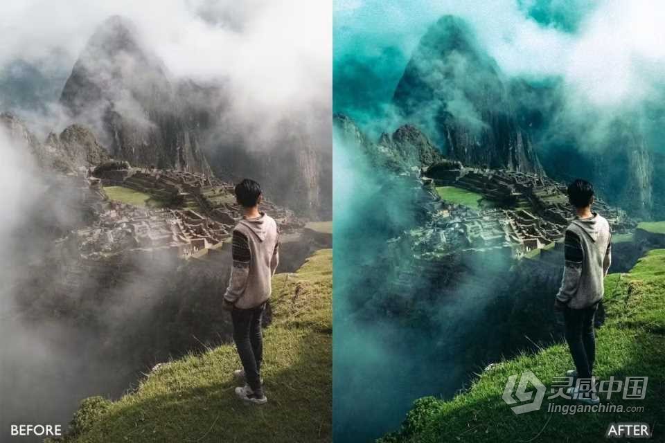 青橙色电影旅行Lightroom预设 Orange &amp; Teal Cinematic Travel Lightroom Presets  灵感中国网 www.lingganchina.com