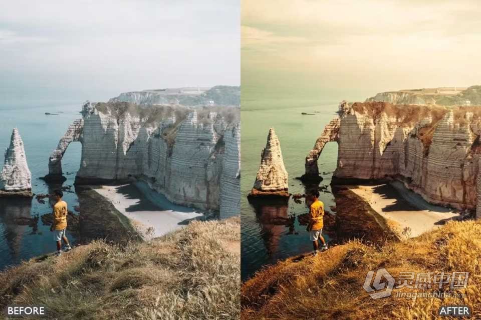 青橙色电影旅行Lightroom预设 Orange &amp; Teal Cinematic Travel Lightroom Presets  灵感中国网 www.lingganchina.com