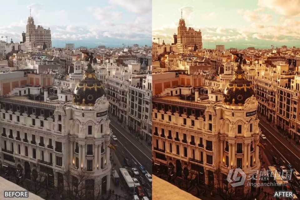 青橙色电影旅行Lightroom预设 Orange &amp; Teal Cinematic Travel Lightroom Presets  灵感中国网 www.lingganchina.com