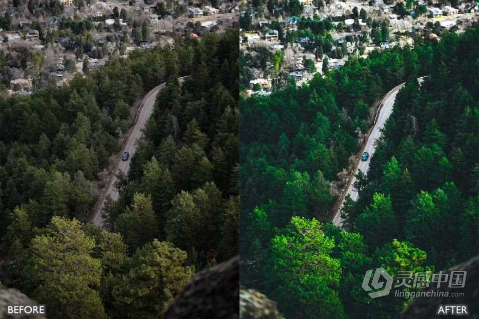 DJI大疆无人机电影Lightroom预设 DJI Drone Lightroom Presets  灵感中国网 www.lingganchina.com
