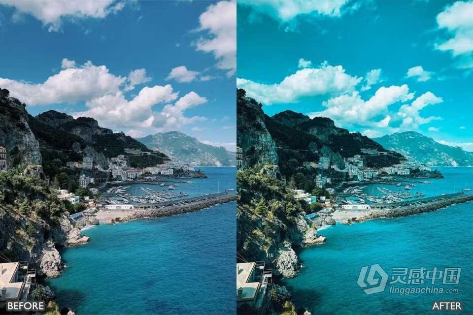 DJI大疆无人机电影Lightroom预设 DJI Drone Lightroom Presets  灵感中国网 www.lingganchina.com