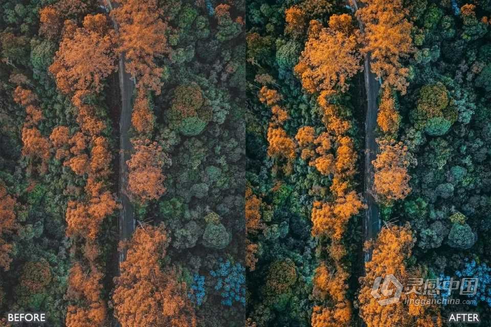 DJI大疆无人机电影Lightroom预设 DJI Drone Lightroom Presets  灵感中国网 www.lingganchina.com