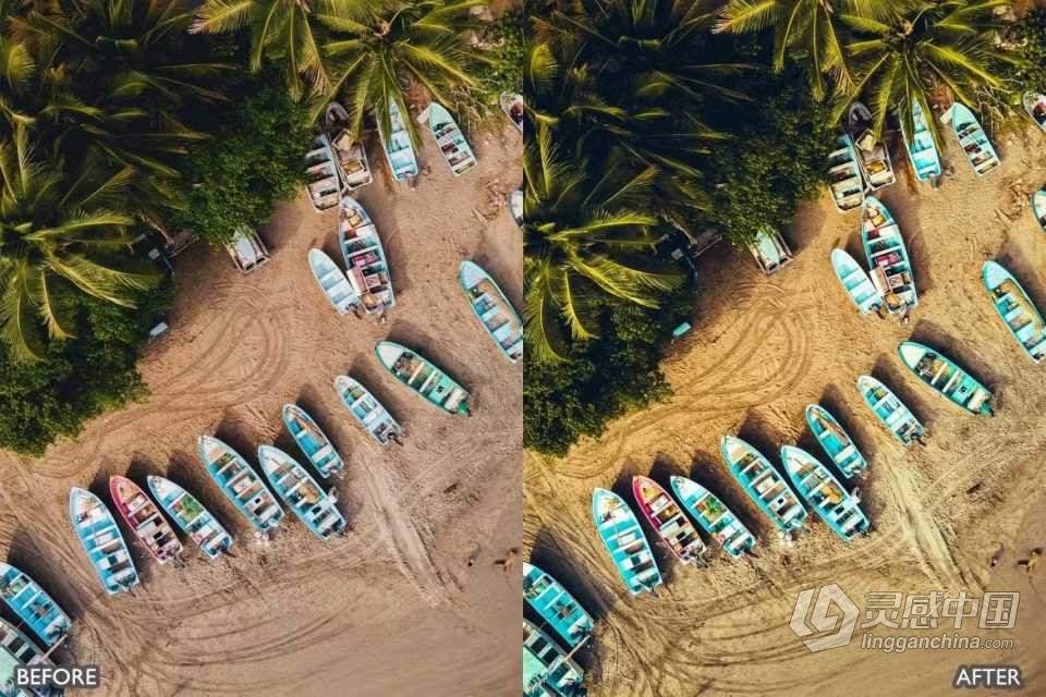 DJI大疆无人机电影Lightroom预设 DJI Drone Lightroom Presets  灵感中国网 www.lingganchina.com