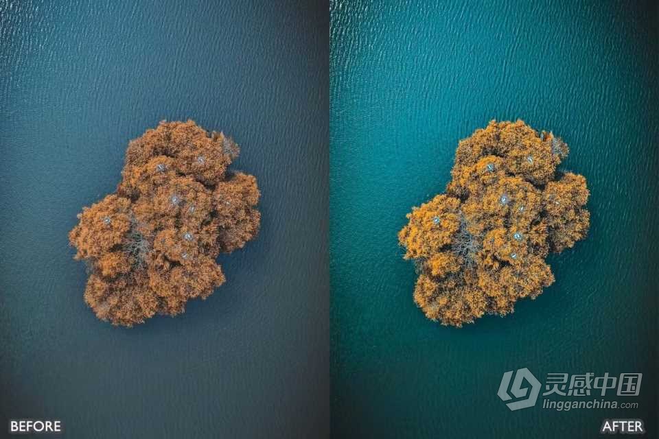 DJI大疆无人机电影Lightroom预设 DJI Drone Lightroom Presets  灵感中国网 www.lingganchina.com