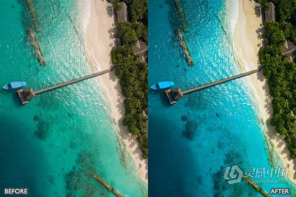 DJI大疆无人机电影Lightroom预设 DJI Drone Lightroom Presets  灵感中国网 www.lingganchina.com