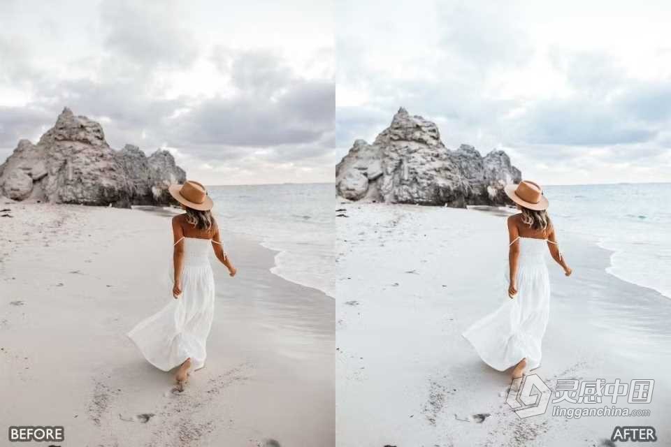 极简白色旅行人像lr预设 Minimalist White Clear Lightroom Presets  灵感中国网 www.lingganchina.com