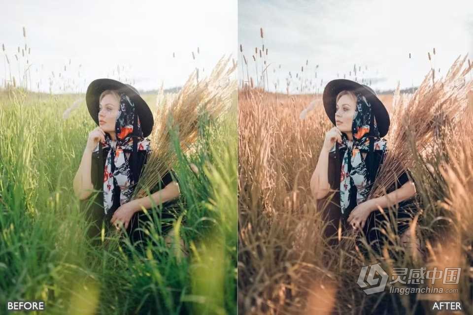 黄金时段LR预设 Golden Hour Bright Blogger Insta Lightroom Presets  灵感中国网 www.lingganchina.com