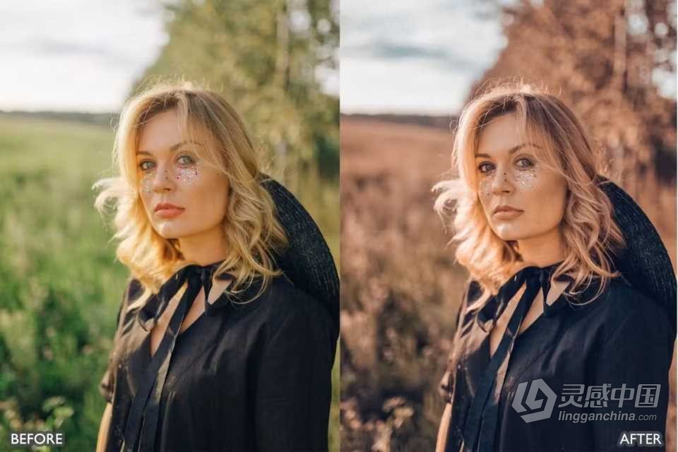 黄金时段LR预设 Golden Hour Bright Blogger Insta Lightroom Presets  灵感中国网 www.lingganchina.com