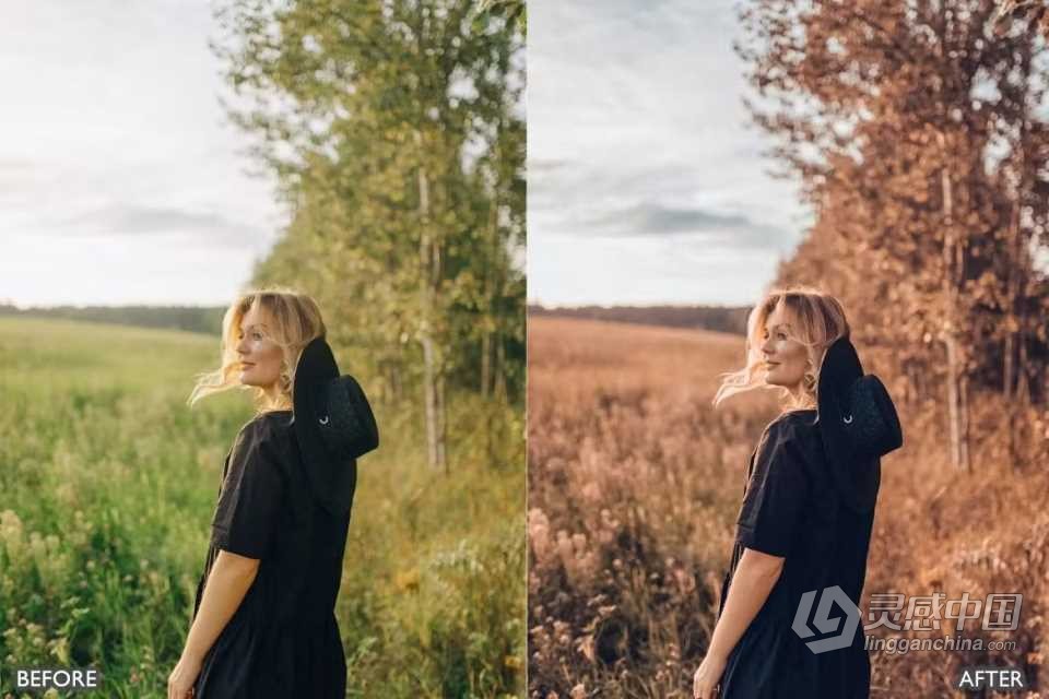 黄金时段LR预设 Golden Hour Bright Blogger Insta Lightroom Presets  灵感中国网 www.lingganchina.com