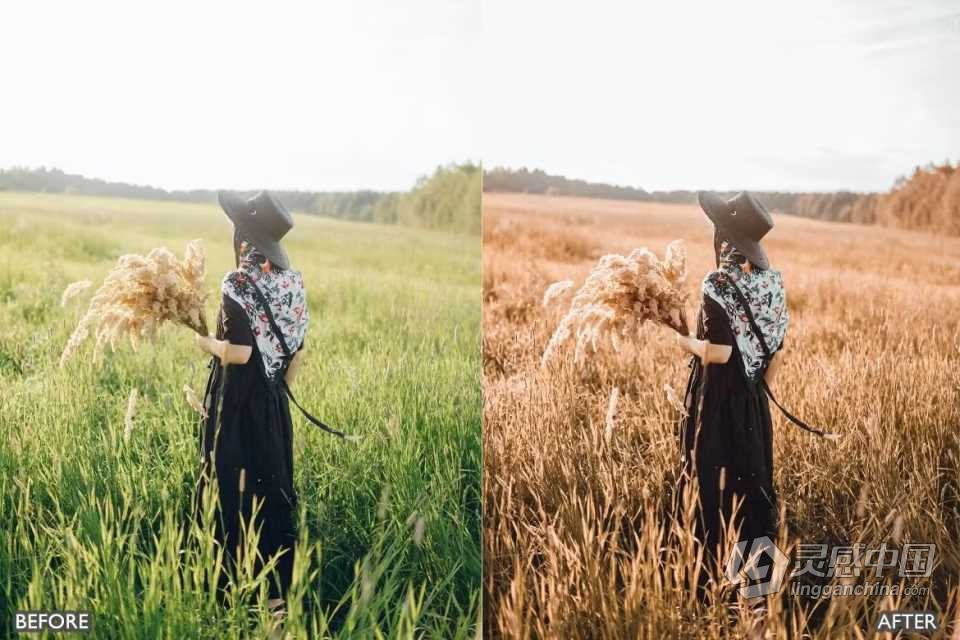 黄金时段LR预设 Golden Hour Bright Blogger Insta Lightroom Presets  灵感中国网 www.lingganchina.com