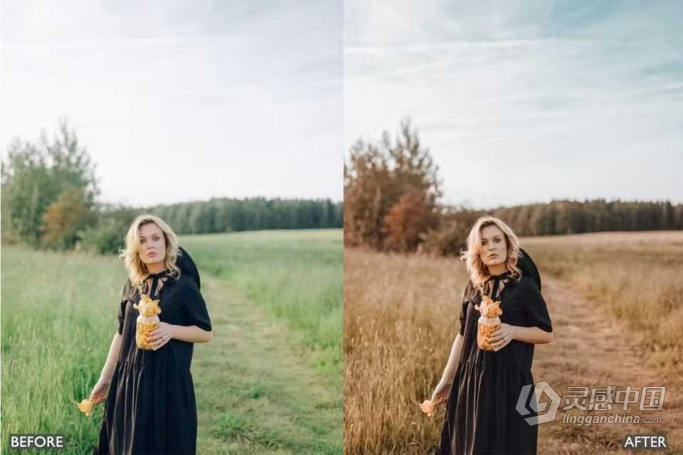 黄金时段LR预设 Golden Hour Bright Blogger Insta Lightroom Presets  灵感中国网 www.lingganchina.com