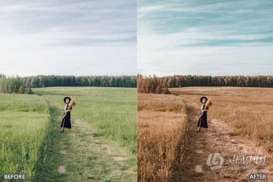 黄金时段LR预设 Golden Hour Bright Blogger Insta Lightroom Presets  灵感中国网 www.lingganchina.com