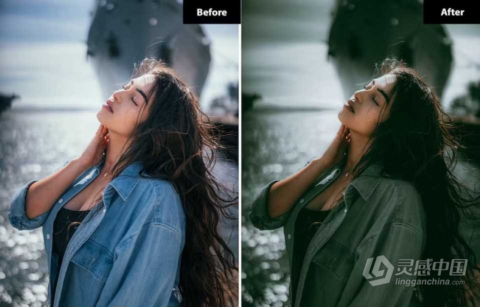 冷色调电影人像Lightroom预设 6 Cinematic Lightroom and Photoshop Presets  灵感中国网 www.lingganchina.com