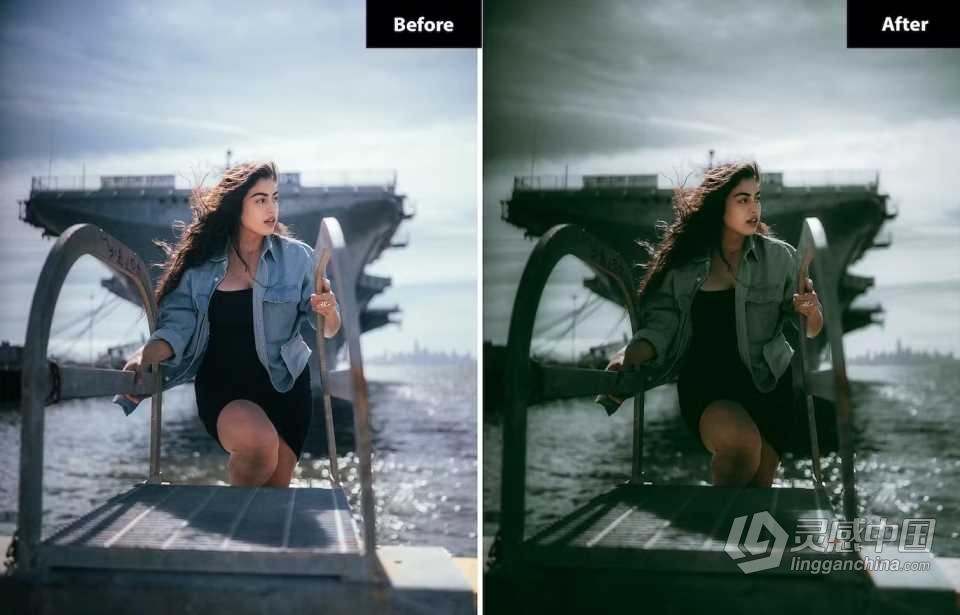 冷色调电影人像Lightroom预设 6 Cinematic Lightroom and Photoshop Presets  灵感中国网 www.lingganchina.com