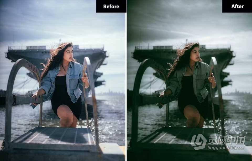 冷色调电影人像Lightroom预设 6 Cinematic Lightroom and Photoshop Presets  灵感中国社区 www.lingganchina.com