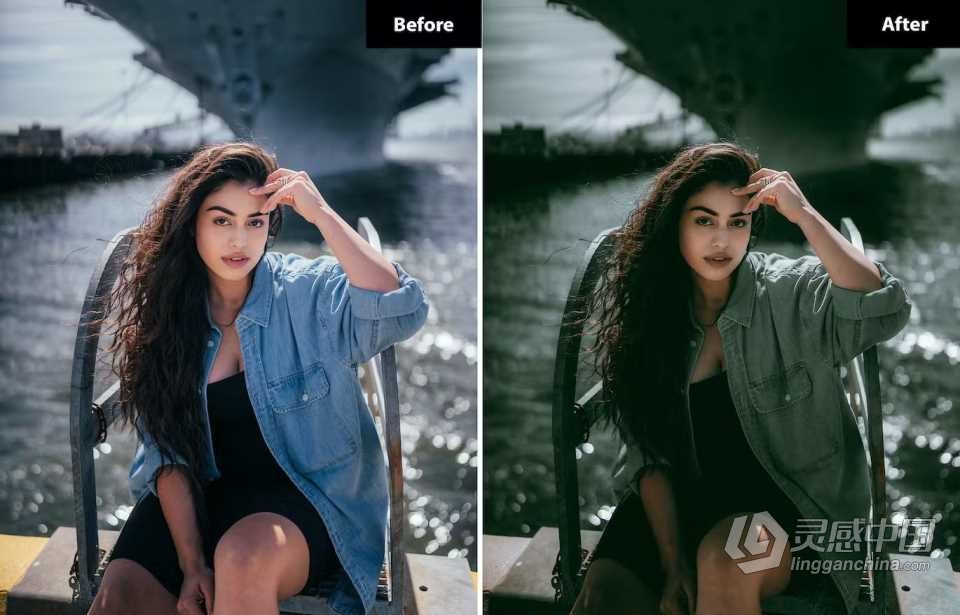 冷色调电影人像Lightroom预设 6 Cinematic Lightroom and Photoshop Presets  灵感中国网 www.lingganchina.com