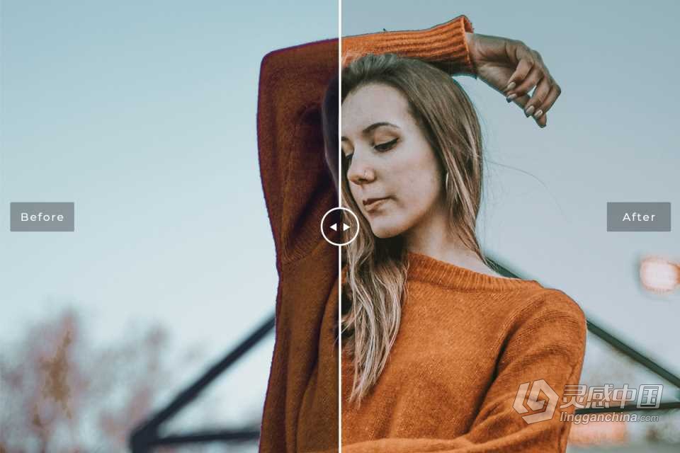 橙色和青色电影人像Lightroom预设 Orange and Teal - Lightroom Presets  灵感中国社区 www.lingganchina.com