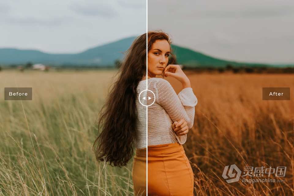 橙色和青色电影人像Lightroom预设 Orange and Teal - Lightroom Presets  灵感中国网 www.lingganchina.com