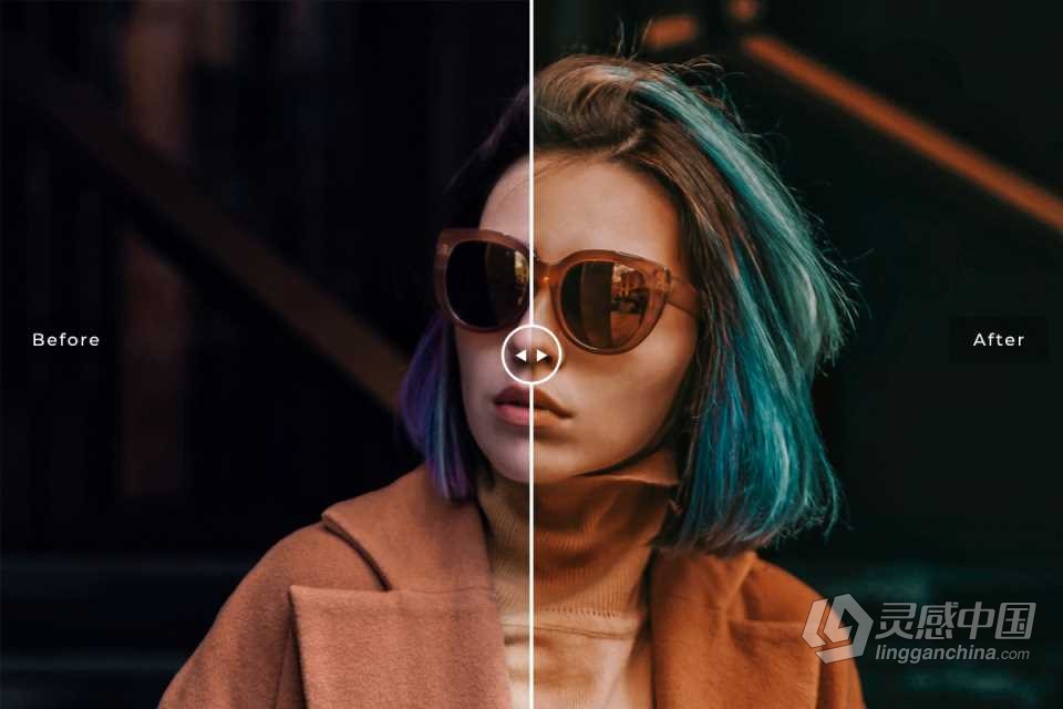 橙色和青色电影人像Lightroom预设 Orange and Teal - Lightroom Presets  灵感中国网 www.lingganchina.com