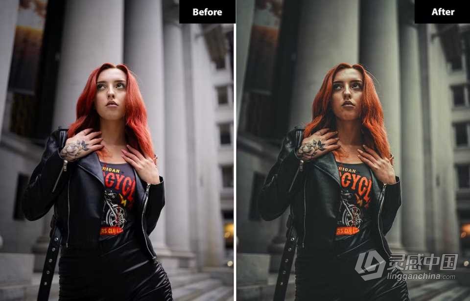 时尚街拍电影人像Lightroom预设 6 Dark shoot Lightroom and Photoshop Presets  灵感中国网 www.lingganchina.com