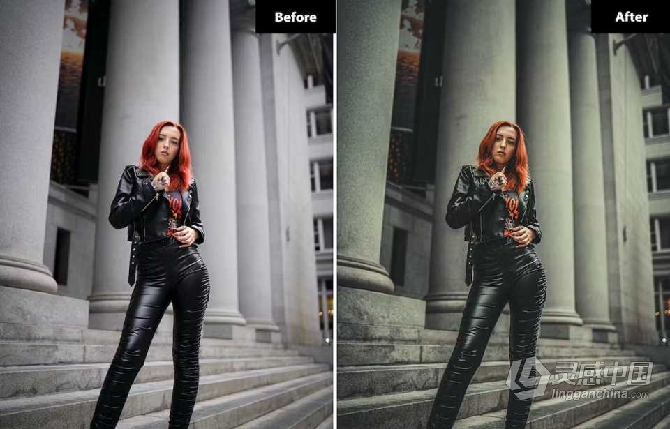 时尚街拍电影人像Lightroom预设 6 Dark shoot Lightroom and Photoshop Presets  灵感中国网 www.lingganchina.com