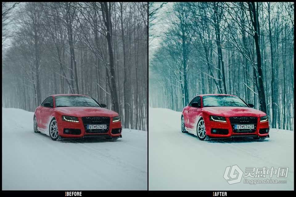 汽车摄影后期调色Lightroom预设 Cars - Desktop and Mobile Presets  灵感中国网 www.lingganchina.com