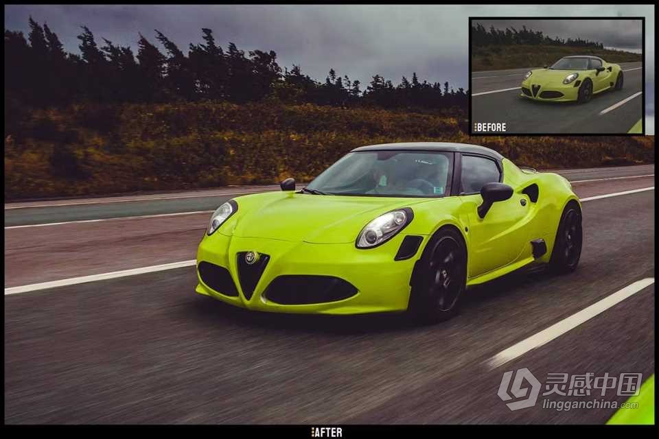 汽车摄影后期调色Lightroom预设 Cars - Desktop and Mobile Presets  灵感中国网 www.lingganchina.com