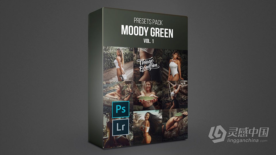 自然环境情绪人像lr预设 Thiago Bonfim - Presets Moody Green Vol.1  灵感中国社区 www.lingganchina.com