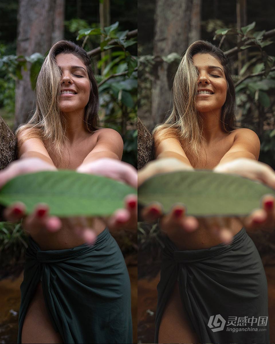 自然环境情绪人像lr预设 Thiago Bonfim - Presets Moody Green Vol.1  灵感中国网 www.lingganchina.com