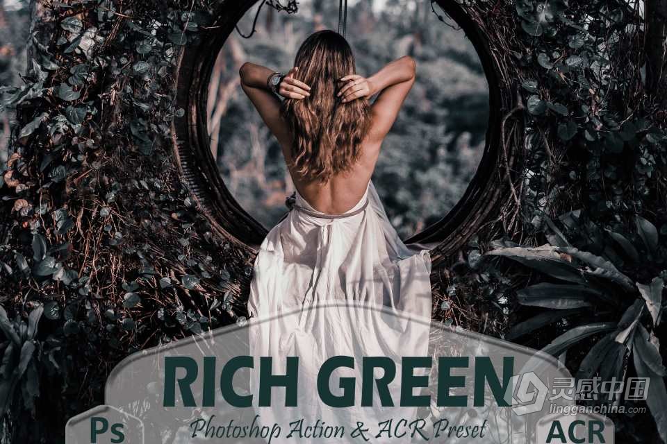 神秘森系电影人像Lightroom预设 16 Rich Green Photoshop ACR  灵感中国网 www.lingganchina.com