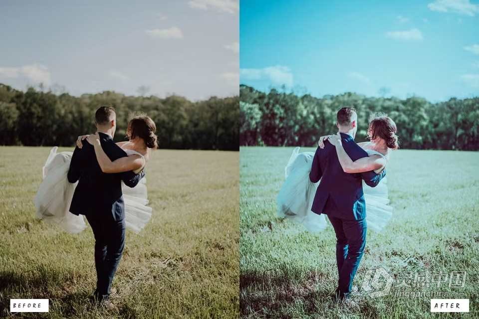 电影婚礼人像Lightroom预设 20 Wedding Cinematic Lightroom Presets  灵感中国网 www.lingganchina.com