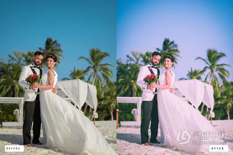 电影婚礼人像Lightroom预设 20 Wedding Cinematic Lightroom Presets  灵感中国网 www.lingganchina.com