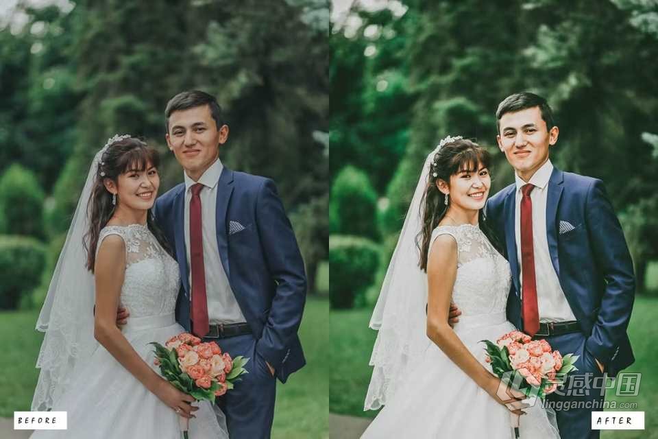 电影婚礼人像Lightroom预设 20 Wedding Cinematic Lightroom Presets  灵感中国网 www.lingganchina.com
